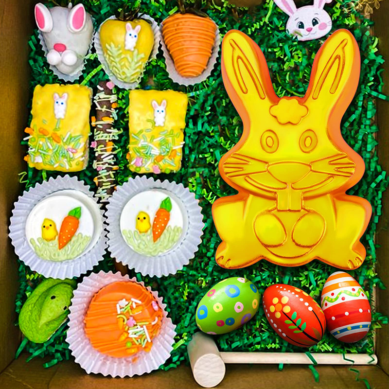 Easter Bunny Chocolate Silicon - Bunny Cake Mold ulasan dan harga