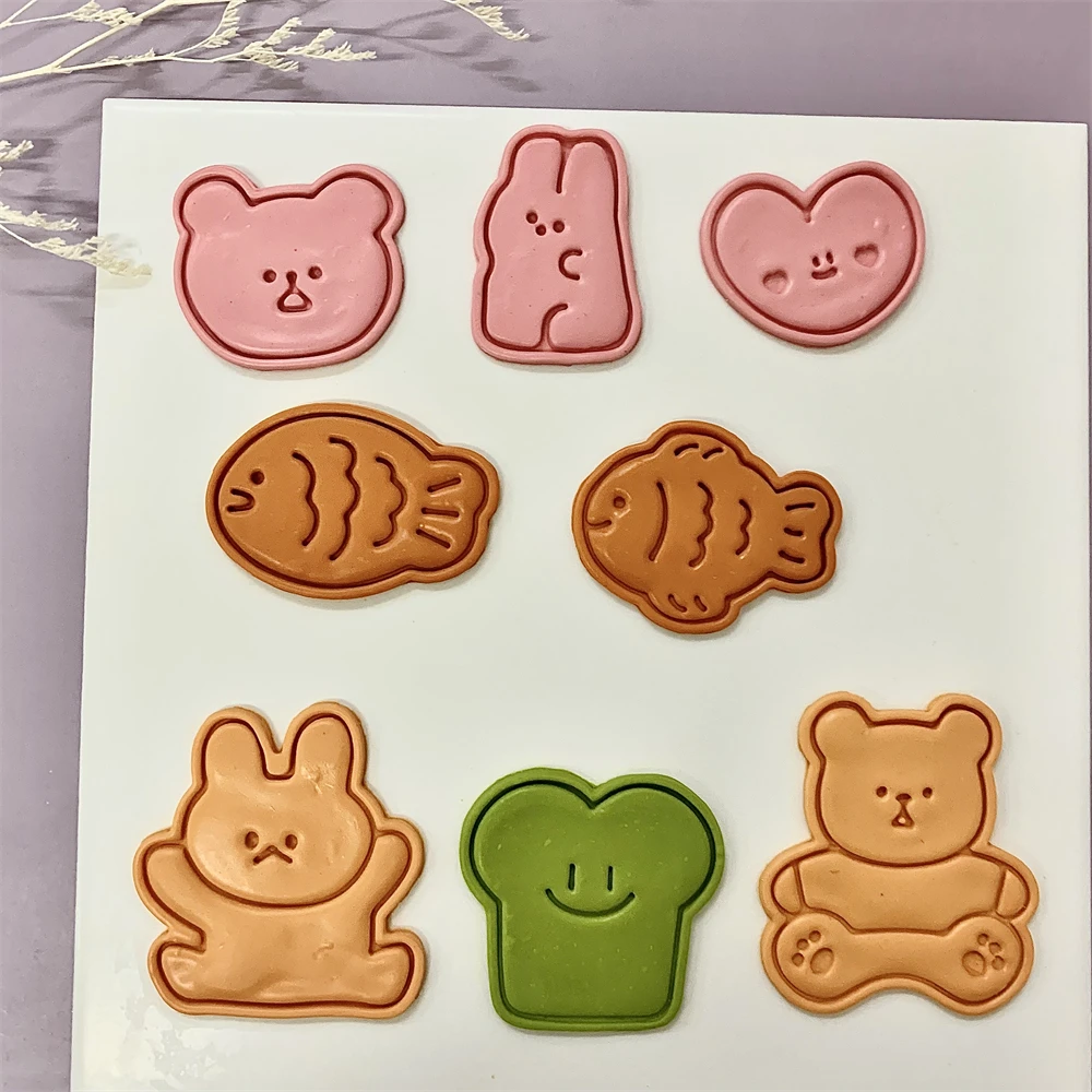 Cute Animal Cookie Embossing S - Bunny Cake Mold ulasan dan harga