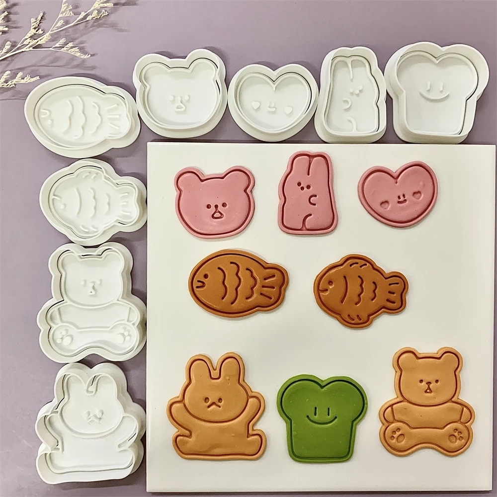 Cute Animal Cookie Embossing S - Bunny Cake Mold ulasan dan harga