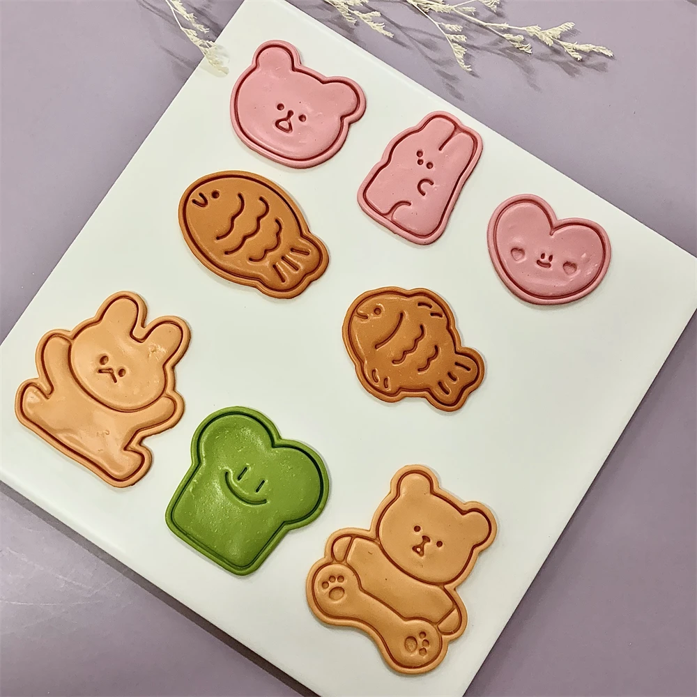 Cute Animal Cookie Embossing S - Bunny Cake Mold ulasan dan harga