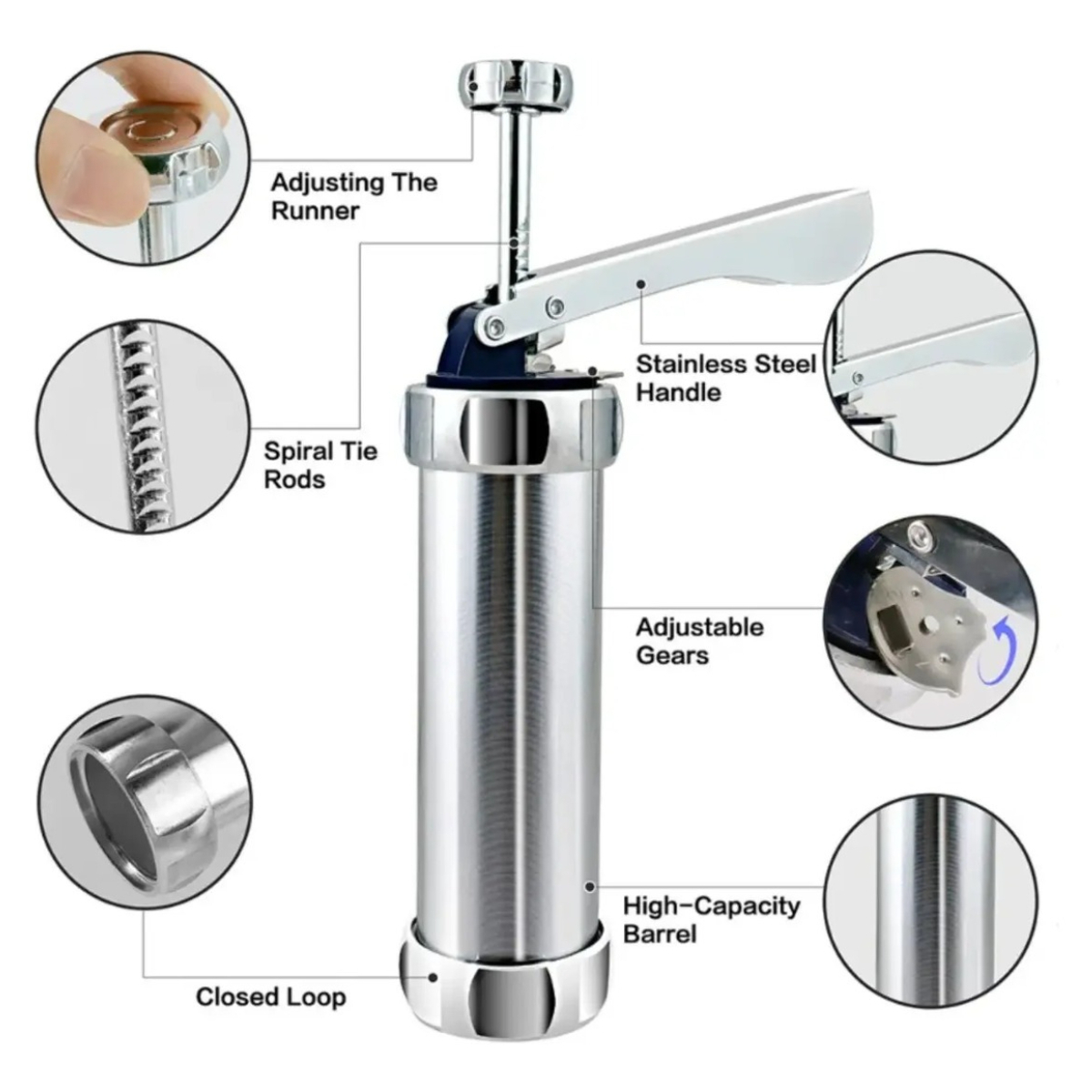 Stainless Steel Cookie Press K - Churros Maker Gun ulasan dan harga