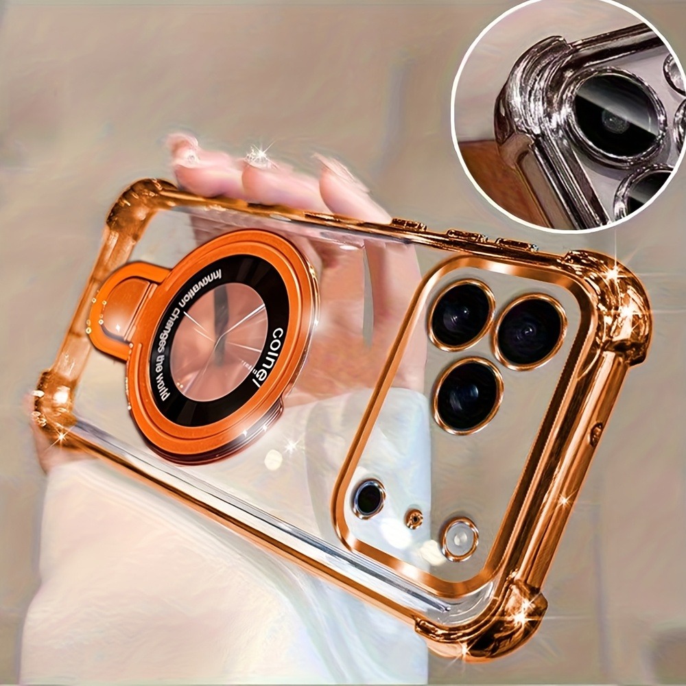 Luxury Clear  Plating Phone Ca - Taco Stand Holder ulasan dan harga
