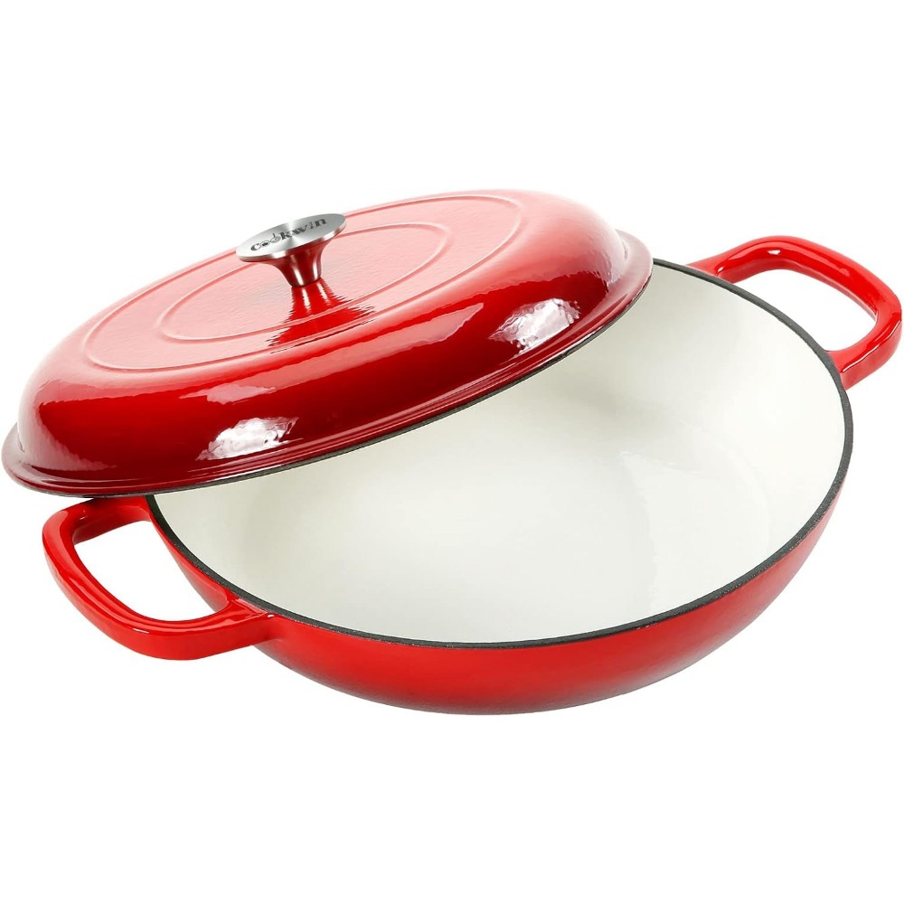 4.5L Dutch Oven Soup Pot Cast  - Cast Iron Corn ulasan dan harga