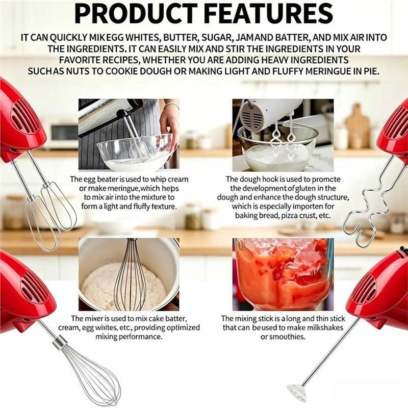 AT28-Hand Mixer Attachments Fo - Kitchenaid Mixer Hand Mixer ulasan dan harga