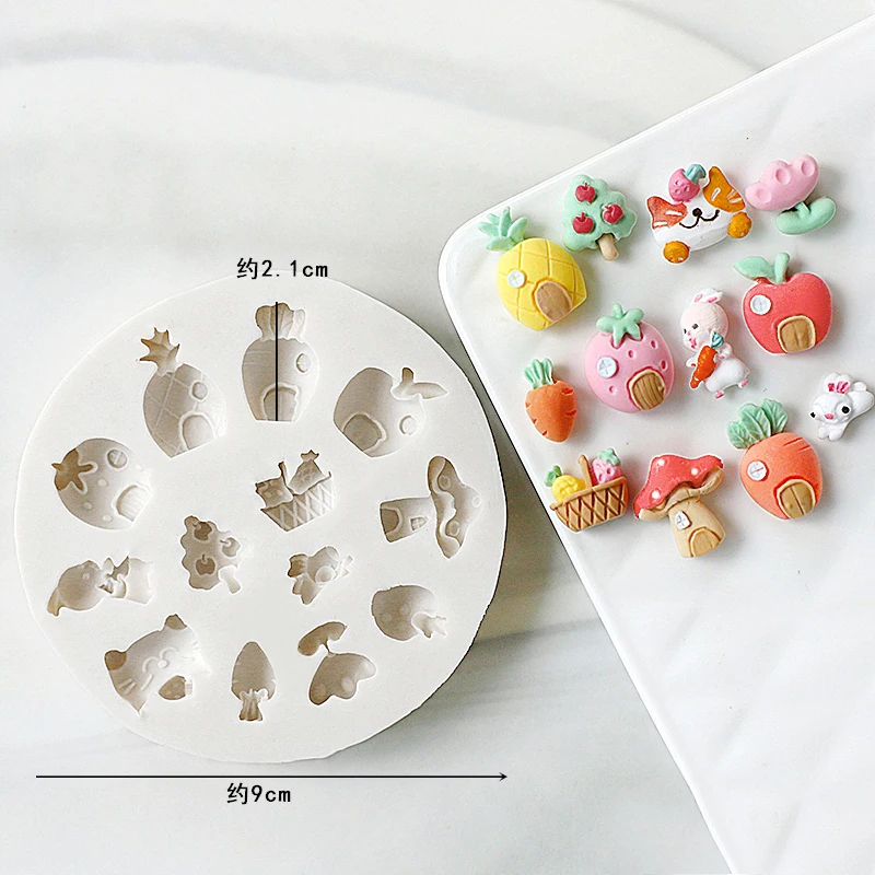 Cute Bunny Bear Carrot House S - Bunny Cake Mold ulasan dan harga