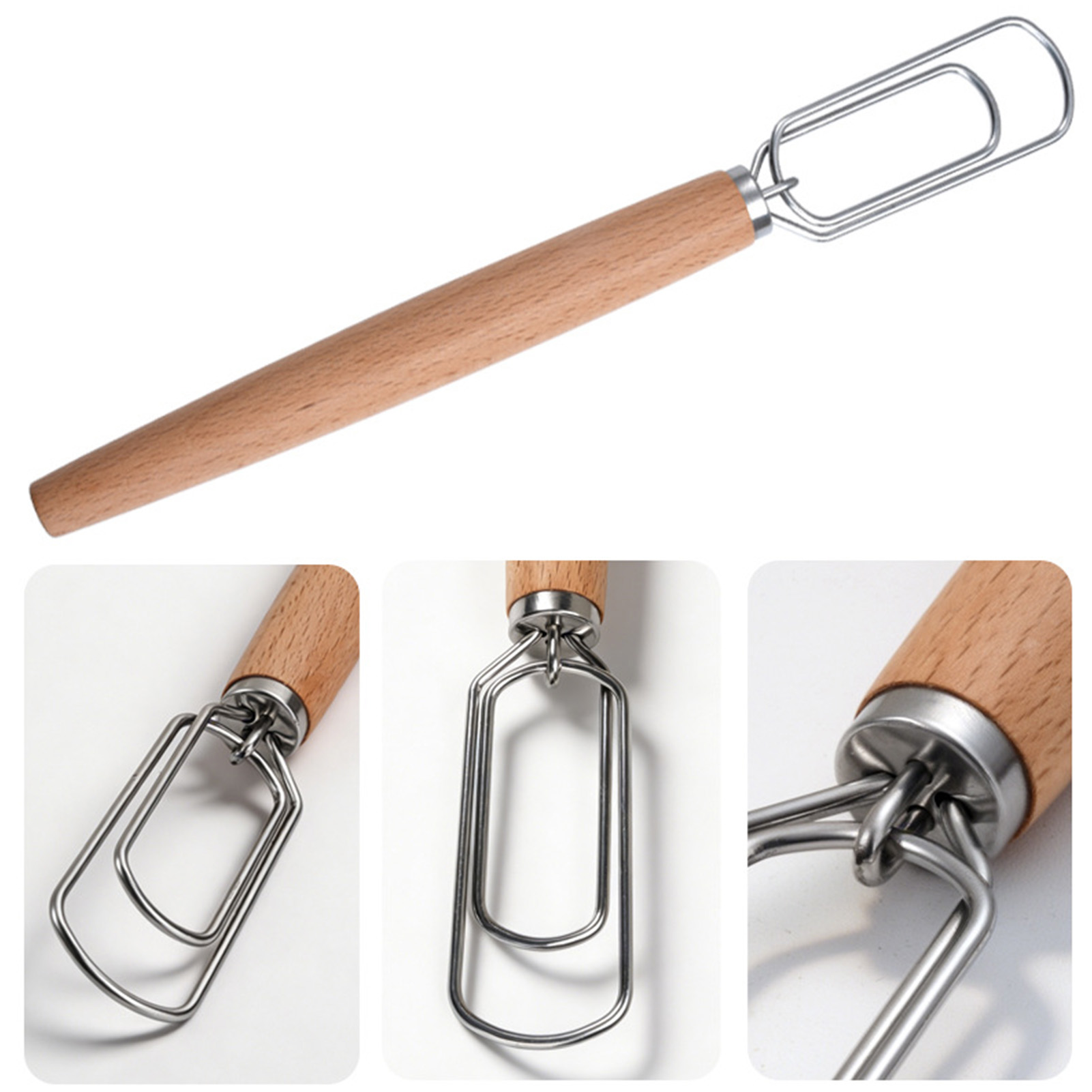 1pc Sourdough Whisk 430 Stainl - Danish Pancake Pan ulasan dan harga