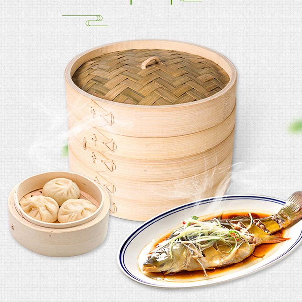 Chinese Steamer Basket Bamboo  - Bao Steamer Bamboo ulasan dan harga