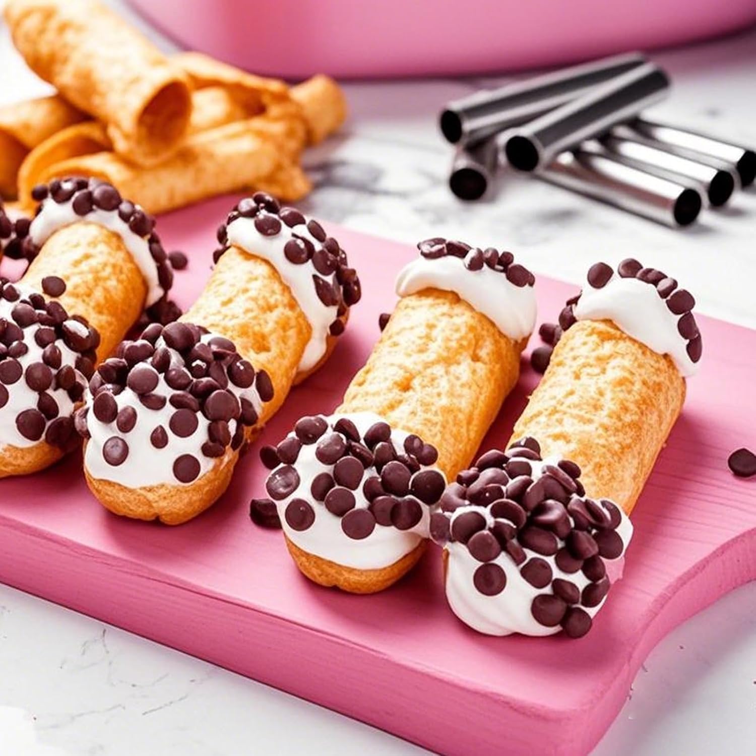 10/20PCS Cannoli Tubes, Food G - Danish Pancake Pan ulasan dan harga