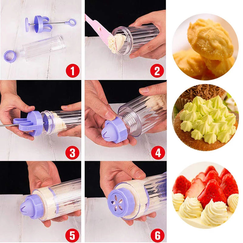 BOZZH DIY Manual Cookie Press  - Churros Maker Gun ulasan dan harga