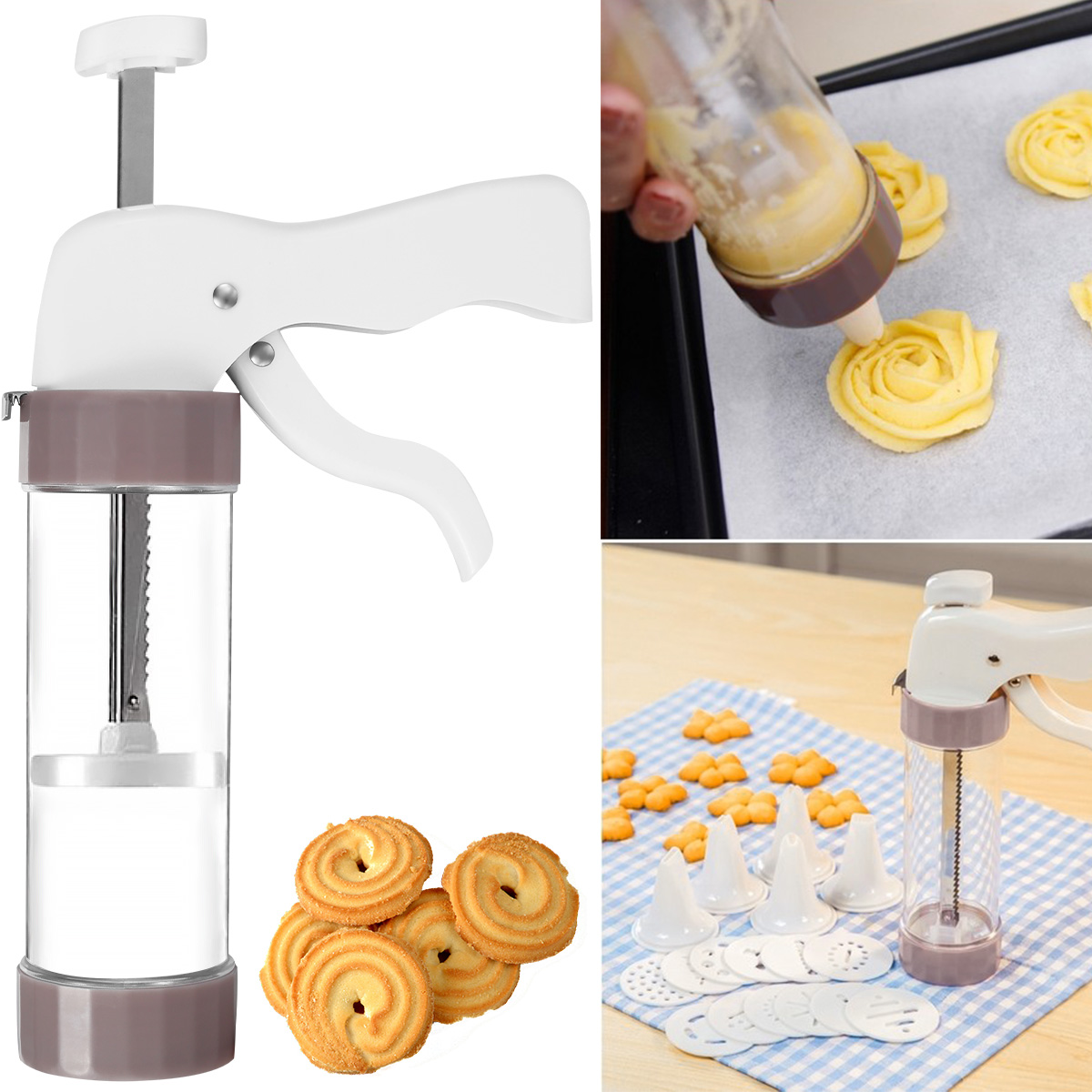 Cookie Press Set Cookie Press  - Churros Maker Gun ulasan dan harga